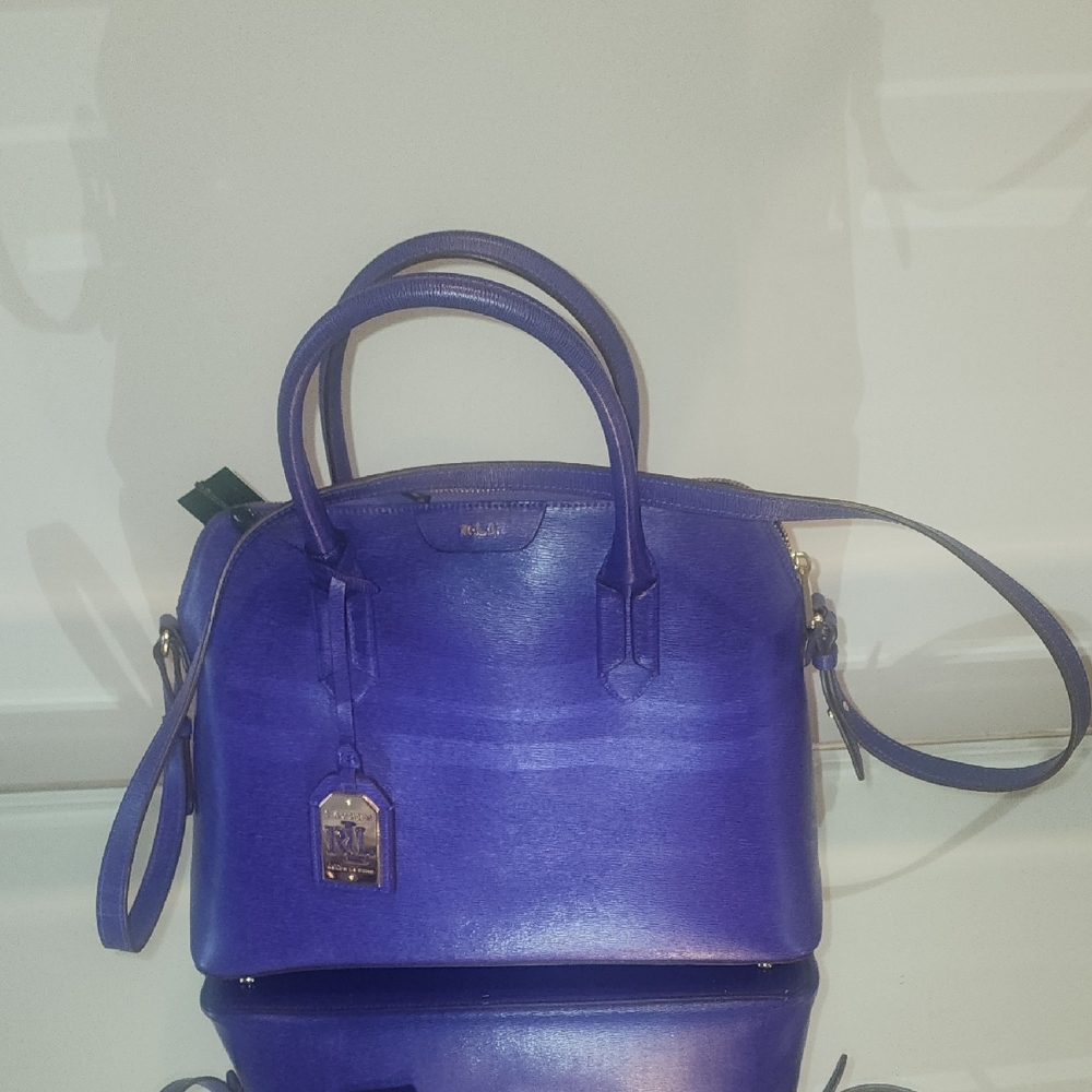 Ralph Lauren Vibrant Purple Satchel